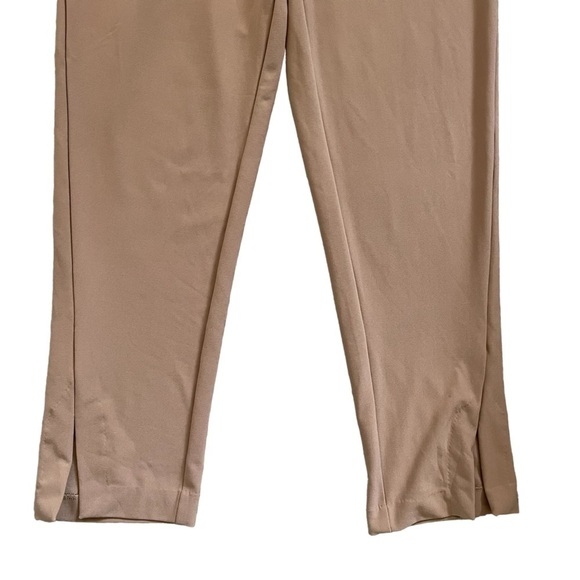 Joie Tapered Pull-On Drawstring Pants w/ Ankle Slits, Taupe, Size S - Picture 3 of 9